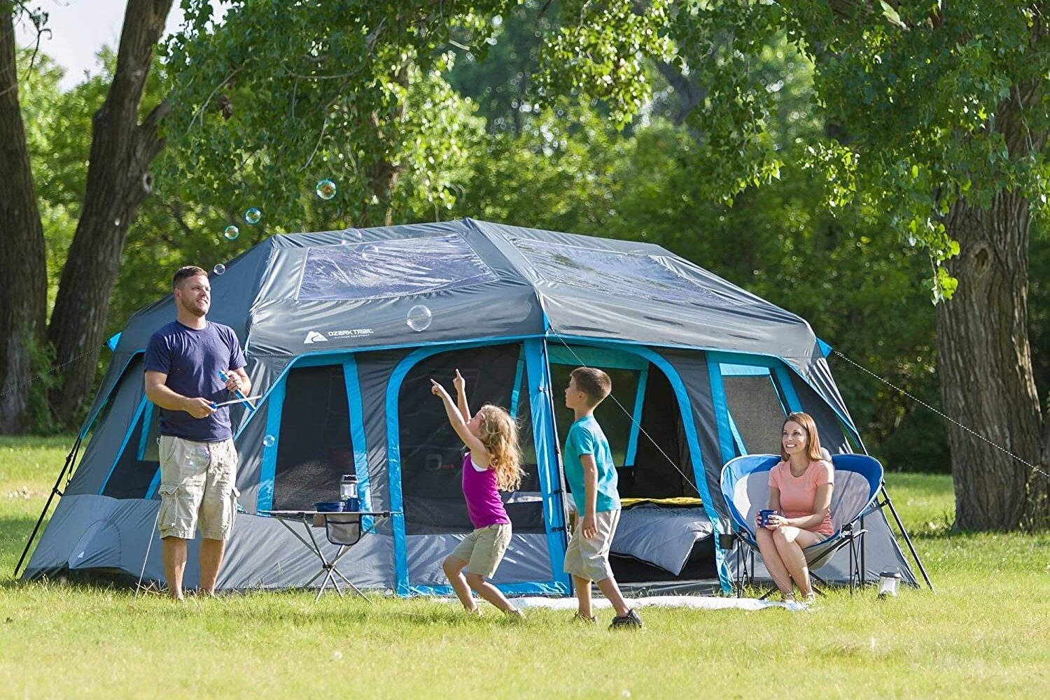 10-Person Tent Dark Rest Instant Cabin by Ozark Trail